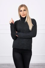 Turtleneck sweater made of graphite