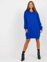 Cobalt knitted oversize dress RUE PARIS