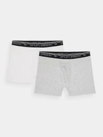 Men's Boxer Underwear 4F (2Pack) - Grey/White