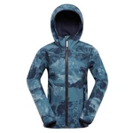 Children's softshell jacket ALPINE PRO HOORO blue mirage variant pa