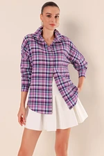 Bigdart 3900 Oversize Long Basic Shirt - A. Purple