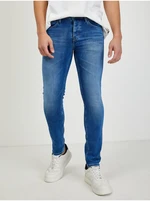 Modré pánske slim fit rifle Pepe Jeans Chepstow