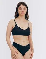 Organic Basics Naked Rib Thong Black S