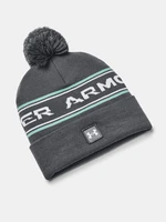 Šedá čiapka Under Armour UA Mens Halftime Pom Beanie