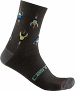 Castelli Aperitivo 15 Sock Gri închis L/XL Șosete ciclism