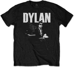 Bob Dylan Camiseta de manga corta At Piano Unisex Black L