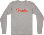 Fender Camiseta de manga corta Spaghetti Logo LS Heather Gray S