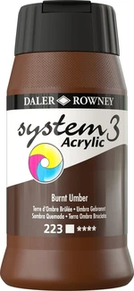 Daler Rowney System3 Akrylová barva Burnt Umber 500 ml 1 ks