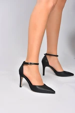 Fox Shoes Black Women's Heeled Shoes