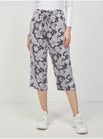 Fialovo-černé vzorované culottes ONLY Nova - Dámské