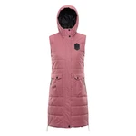 Women's vest with ptx membrane ALPINE PRO HARDA dusty rose