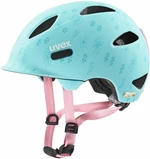 UVEX Oyo Style Flowers Cyan Matt 45-50 Casco de bicicleta para niños