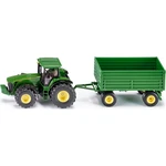 Siku Farmer Traktor John Deere s vlekom 1:50 zelený