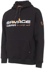 Savage Gear Horgászpulóver Cosmo Hoodie Fekete tinta M