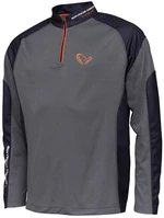 Savage Gear Tricou Tournament Shirt 1/2 Zip Sedona Grey M