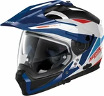 Nolan N70-2 X Stunner N-Com Metal White Blue/Red S Kask