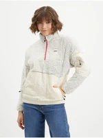 Women's cream jacket made of faux fur Picture Martella