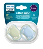 PHILIPS AVENT Šidítko Ultra air neutral 0-6m chlapec modrá 2 ks