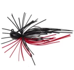 Savage gear skirt flirt jig sinking black red - 6,5 cm 7,5 g