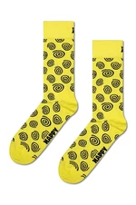 Ponožky Happy Socks Swirl Sock žltá farba