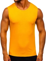 Oranžové pánské tílko tank top bez potisku Bolf 99001