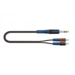 Quik Lok Rksa120-1 - Kabel Audio Jack Stereo 6.3 - 2 X Rca Male