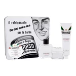 PRORASO White darčeková kazeta balzam po holení White 100 ml + krém pred holením White 100 ml + krém na holenie White 150 ml + plechová dóza pre mužov