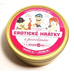 Erotické hrátky s povoláním 18+ společenská hra 2v1 v plechové krabičce