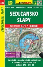 Sedlčansko, Slapy 1:40 000