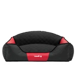 Pelíšek pro psa Reedog Black & Red Sofa - L