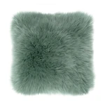 Zelený vankúš Tiseco Home Studio Sheepskin, 45 × 45 cm