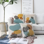 Súprava 4 obliečok na vankúše Minimalist Cushion Covers Stones, 55 x 55 cm