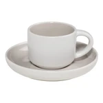 Sivo-biely porcelánový hrnček na espresso s tanierikom Maxwell & Williams Tint, 100 ml