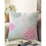 Modrá obliečka na vankúš s prímesou bavlny Minimalist Cushion Covers Peony, 55 x 55 cm