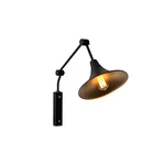 Čierna nástenná lampa Custom Form Miller, ø 25 cm