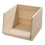 Úložný box z dreva paulownia iDesign Eco Open, 25,4 x 29 cm