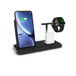 ZENS Stand+Dock+Watch Aluminium WirelessCharger, black