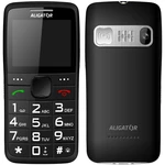 Mobilný telefón Aligator A675 Senior (A675BK) čierny tlačidlový telefón • 2,2" uhlopriečka • TFT LCD displej • 220 × 176 px • zadný fotoaparát 0,3 Mpx