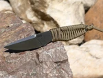 Nôž s pevnou čepeľou ANV® P100 - Dark Earth (Farba: Dark Earth, Varianta: Sivá čepeľ – Stone Wash)