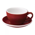 Café Latte Tasse mit Untertasse Loveramics "Egg Red", 300 ml