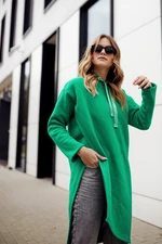 Green insulated sweatshirt tunic Fasardi