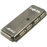 USB 2.0 hub LogiLink UH0001A, 4 porty, 90 mm, sivá