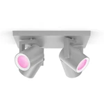 Bodové svietidlo Philips Hue Argenta White and Color Ambiance 4 Spot (5062448P7) hliník bodové svietidlo • 4× LED • svietivosť 350 lm (celkovo 1 400 l