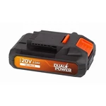 Akumulátor POWERPLUS Dual Power POWDP9022 20V / 2,0Ah LG akumulátor do aku náradia • napätie 20 V • pre stroje DUAL POWER • Li-ion • kapacita 2 000 mA