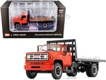 GMC 6500 Flatbed Truck Orange 1/64 Diecast Model by DCP/First Gear