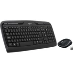 Logitech MK330 bezdrôtový Sada klávesnica a myše  nemecká, QWERTZ, Windows® čierna