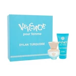 Versace Dylan Turquoise darčeková kazeta toaletná voda 30 ml + telový gél 50 ml pre ženy