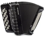 Hohner Mattia IV 120 CR C Gun Black Knopfakkordeon