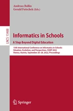 Informatics in Schools. A Step Beyond Digital Education