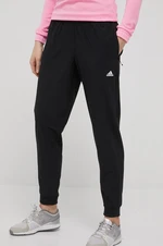 Tréninkové kalhoty adidas Performance Versatile HD9622 dámské, černá barva, jednoduché, high waist